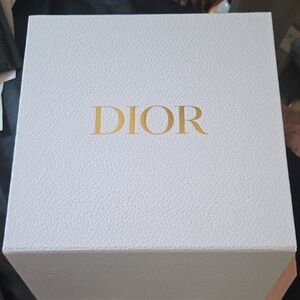 Square DIOR Gift Box, Tissue, Ribbon and Pillow